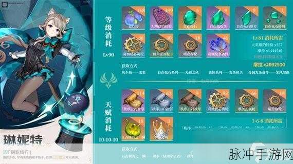 原神琳妮特突破材料全攻略,解锁枫丹新角色的力量