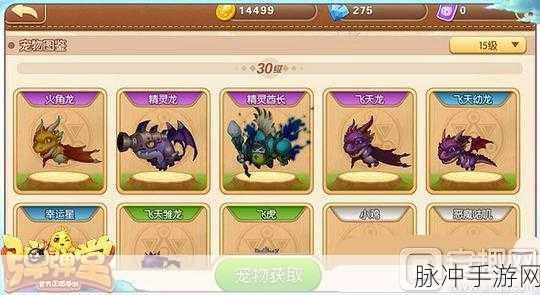 弹弹堂手游三星宠物深度剖析与最佳选择指南