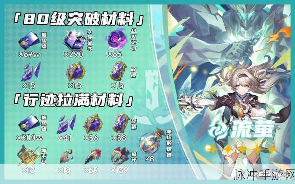 崩坏星穹铁道流萤角色突破与培养材料详解