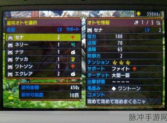 怪物猎人X手游攻略，如何高效带猫战斗