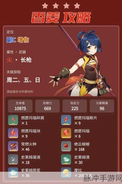 原神香菱圣遗物搭配全攻略