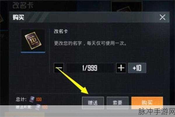 和平精英改名攻略，详解改名步骤与获取改名卡途径