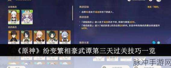 原神纷变繁相豪武谭通关阵容大全，策略与角色搭配的深度解析