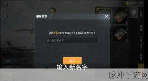 和平精英2024最新版，全面解析如何修改ID昵称