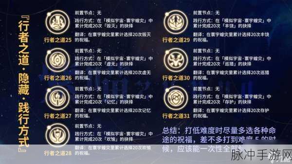 崩坏星穹铁道行迹解锁与升级的全方位指南