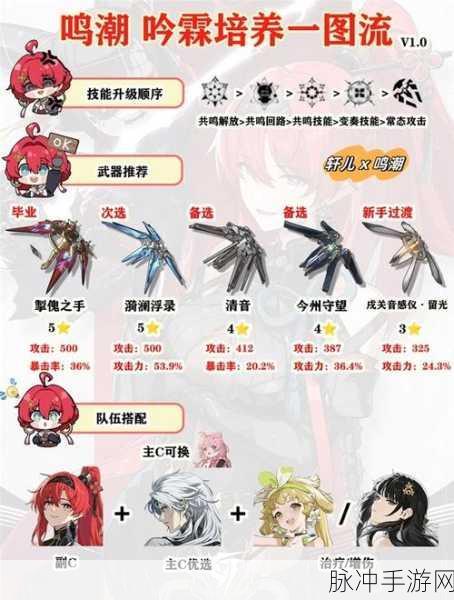 鸣潮手游深度攻略，吟霖声骸搭配推荐