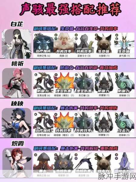鸣潮手游深度攻略，吟霖声骸搭配推荐