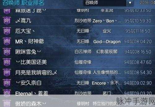 剑灵现版本职业强度深度解析，哪个职业最厉害？