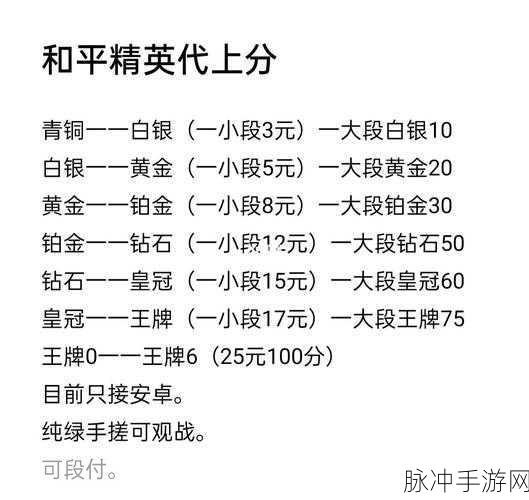 和平精英双倍上分秘籍大公开