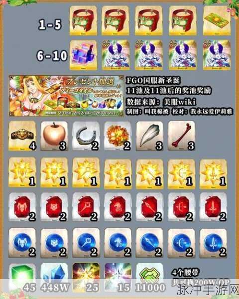 FGO 国服 2020 圣诞，无限池素材高效刷取指南