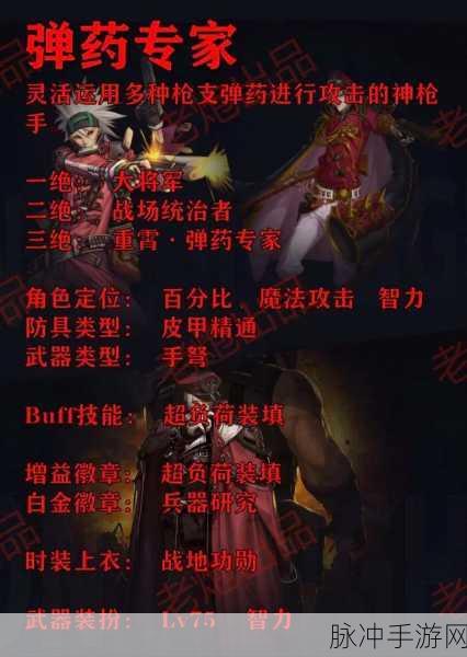 地下城与勇士手游职业选择，枪炮师、弹药专家与漫游枪手深度剖析