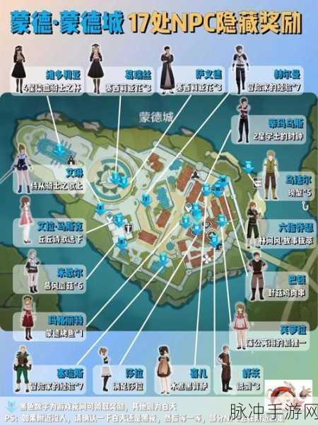 原神手游蒙德声望NPC位置详解，全面攻略指南