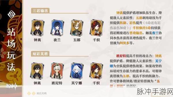 原神角色搭配大全，不同版本国家队阵容深度解析