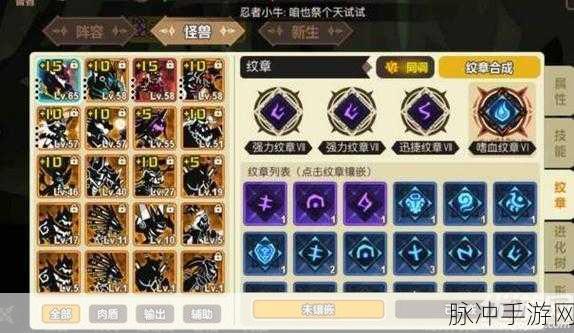 超进化物语深度解析，纹章基因搭配攻略全揭秘