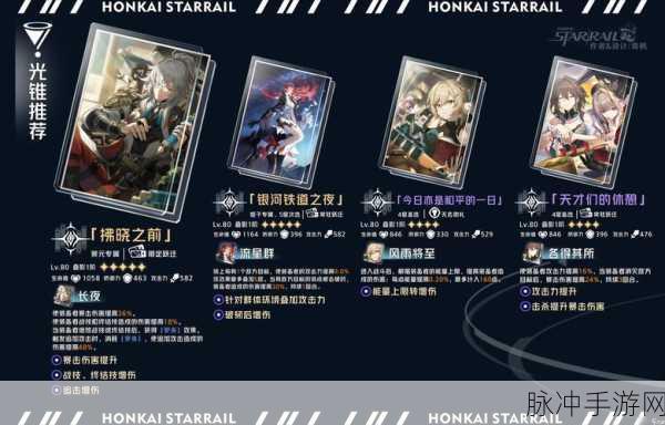 崩坏，星穹铁道无名客的荣勋光锥选择指南