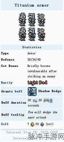 泰拉瑞亚新三矿套装属性全解析，打造你的专属战斗装备