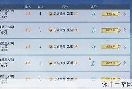 和平精英，巧妙隐藏战绩的详细指南