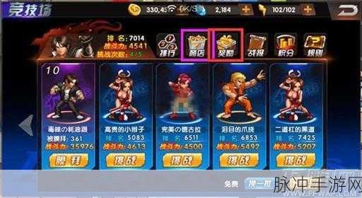 拳皇命运手游竞技场称霸指南，策略与布局深度解析