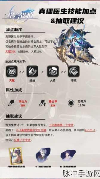 崩坏星穹铁道真理医生阵容的完美搭配指南