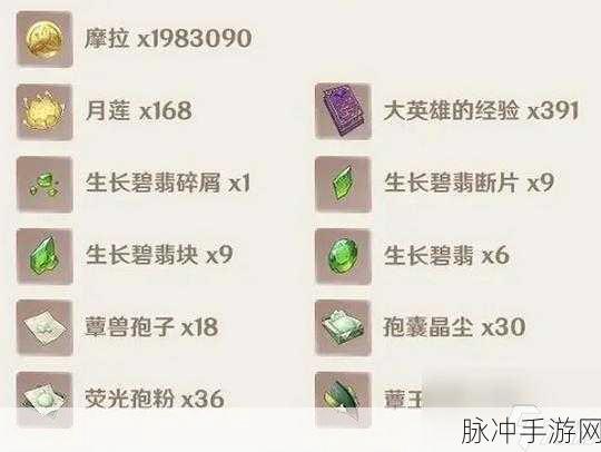 原神纳西妲突破材料全解析