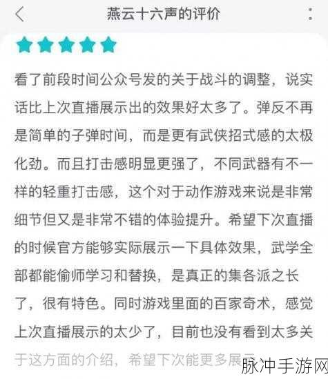 深度解析燕云十六声，独特的游戏类型探秘