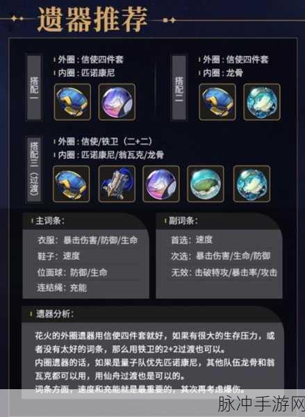崩坏星穹铁道，物理开拓者遗器的绝佳选择指南