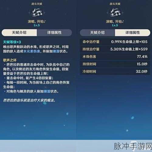 原神芭芭拉理之冠属性加成深度解析