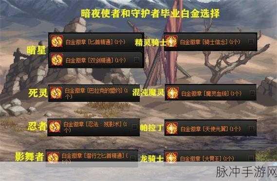 DNF 女弹药白金徽章的绝佳选择指南