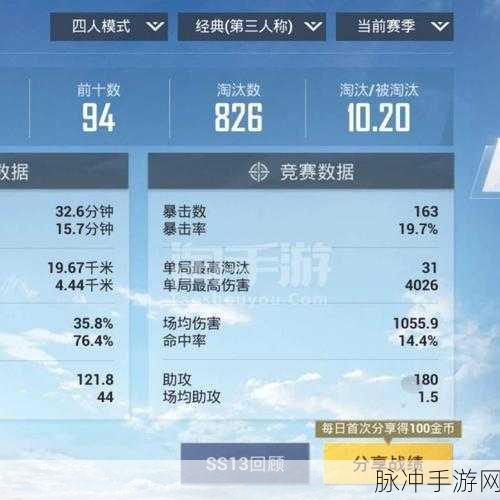 和平精英提升KD值全攻略，黄金地图助你快速进阶