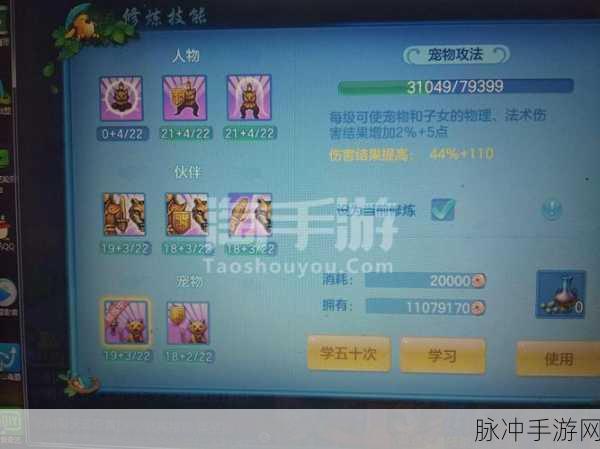 神武 3 手游伙伴天赋技能精准搭配指南