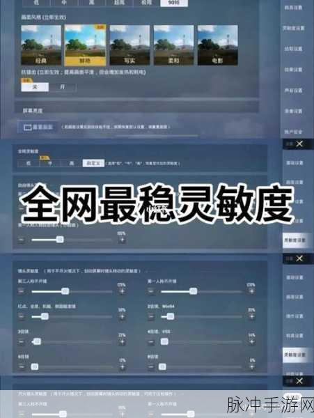 和平精英灵敏度大揭秘，精准调整，告别人体描边枪法