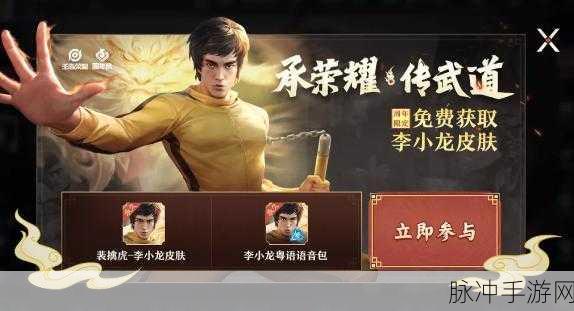 王者荣耀五周年庆典，揭秘李小龙限定皮肤获取攻略