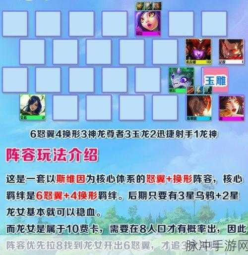 云顶之弈S7赛季深度攻略，玉龙换形乌鸦阵容玩法与搭配详解