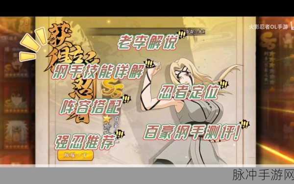火影忍者手游百豪纲手技能深度解析与实战攻略