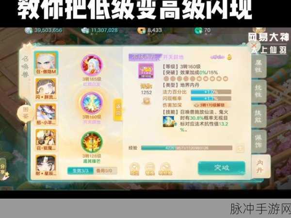 大话西游手游新手攻略，60级前快速升级全解析