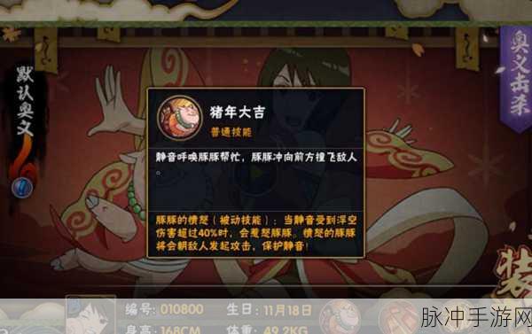 火影忍者手游静音新春限定详解，温柔与力量的完美结合