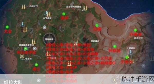 幻塔维拉地图机关位置与新版本探索点全解析