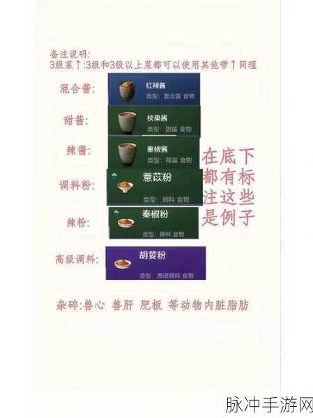 妄想山海珍味菜谱大全最新介绍，解锁美食之旅的奇妙密码
