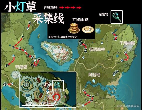 原神钩钩果采集全攻略，详细路线图与位置介绍