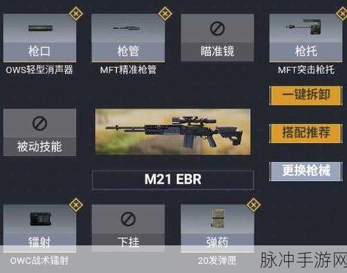 使命召唤手游，M21EBR 配件搭配全解析