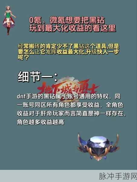 DNF手游黑钻攻略，没到期提前充值全解析