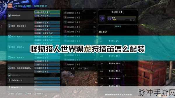 怪物猎人P3，技能搭配全攻略，助你狩猎更高效