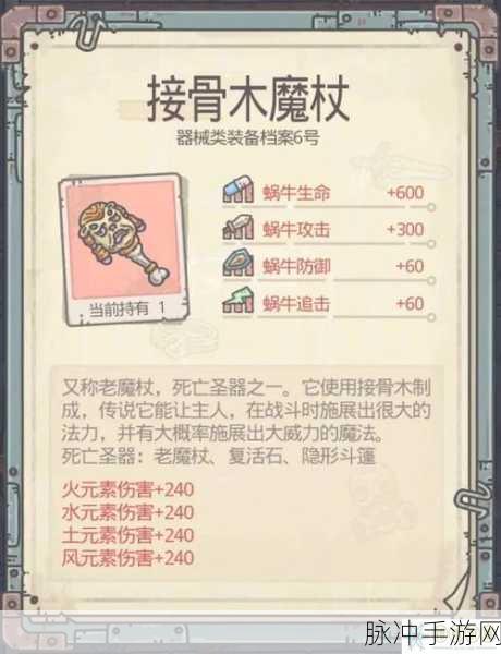 最强蜗牛探索装备全解析，解锁你的探险之旅