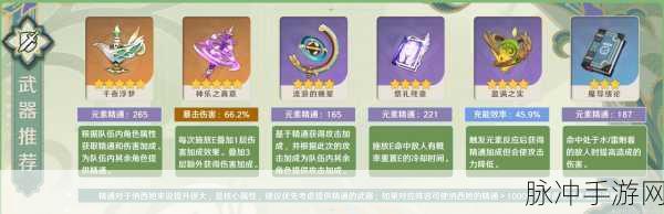 原神流浪的晚星武器深度解析，属性与效果全面分析
