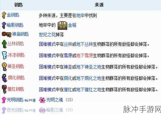 泰拉瑞亚大师模式掉落物全解析