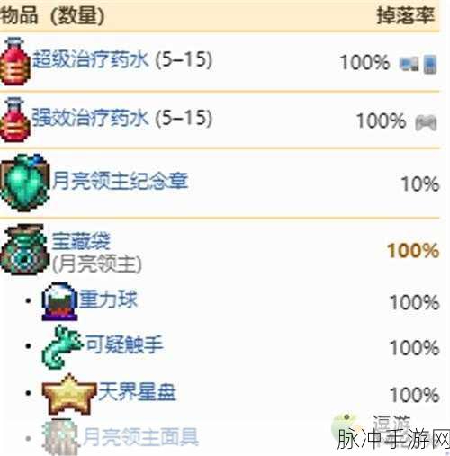 泰拉瑞亚大师模式掉落物全解析