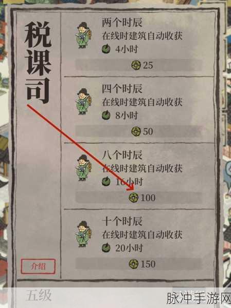 江南百景图税课司5级效果及满级作用深度解析