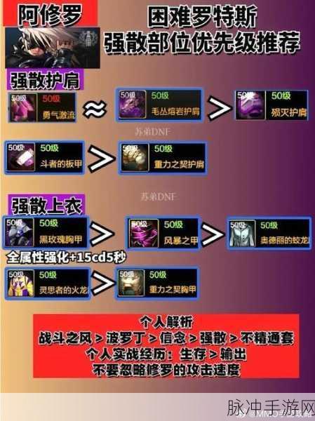 地下城与勇士手游攻略，阿修罗角色武器选择指南