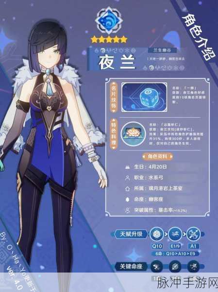 原神夜兰，培养价值深度剖析与全面指南