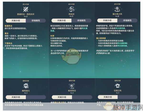原神琴角色定位与天赋技能深度解析